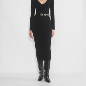 Aritzia Moore dress (Black Long Sleeve Dress), worn only once!